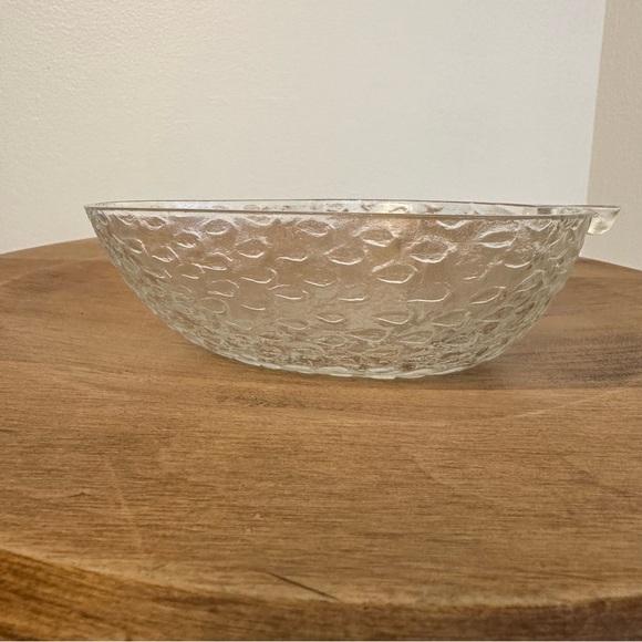 Vintage Strawberry Glass Trinket Candy Dish Textured Cottage Core Fruit Whimsy - Picture 3 of 12